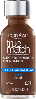 Picture of L'Oreal Paris Makeup True Match Super-Blendable Liquid Foundation, Coffee C11, 1 Fl Oz,1 Count