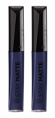 Picture of Rimmel Stay matte lip liquid, blue iris, 0.21 Fl Oz (Pack of 2)