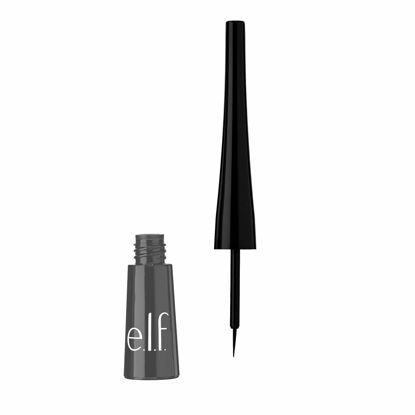 Picture of e.l.f. Liquid Eyeliner, High-pigment Liquid Eyeliner With Extra-Fine Brush Tip, Easy Glide Smudge-proof Formula, Charcoal