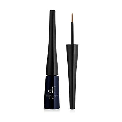 Picture of e.l.f. Liquid Eyeliner, High-pigment Liquid Eyeliner With Extra-Fine Brush Tip, Easy Glide Smudge-proof Formula, Midnight