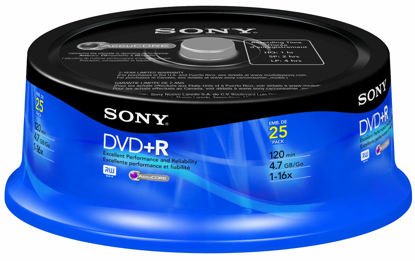 Picture of Sony 25DPR47RS4 DVD+R Recordable (25 Disc Spindle)