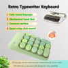 Picture of Seaciyan Wireless Number Pad, Ergonomic Cute Colorful Retro Mini Portable Numeric Keypad, 2.4G Cordless External Keyboard for Computer, Laptop (Green)