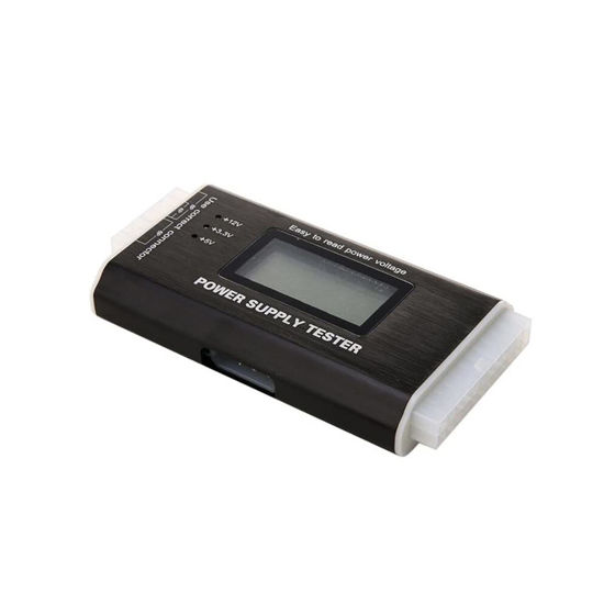 Tester Alimentatore PC Con Display LCD - 20/24 Pin, 4/6/8 Pin - Per SATA, IDE, HDD, ATX, ITX - Diagnostica Tensione Con Allarme Acustico - copertina