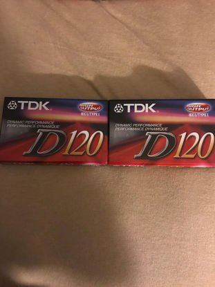 Picture of TDK D120 High Output IECI / Type I Normal Position Audio Cassettes (2 Pack)