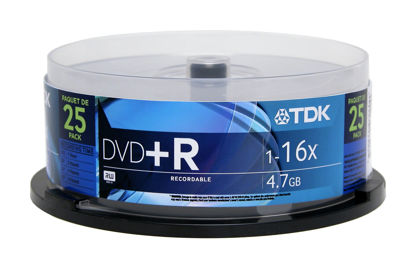 Picture of TDK 4.7GB 16x DVD+R (25 Pack)