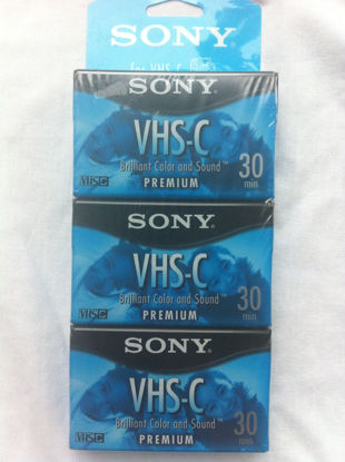 Picture of Sony VHS-C Premium 30 Min 3-Pack
