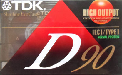 Picture of TDK D90 High Output 90 Minute IECI/Type I Cassette Tapes, Set of (7)