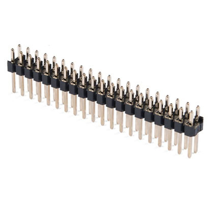 Picture of Break-Away 0.1" 2x20-pin Strip Dual Male Header Compatible with Raspberry Pi Zero GPIO(Pack of 10)