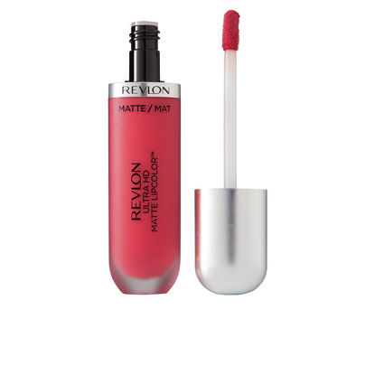 Picture of Revlon Ultra HD Matte Lipcolor, Velvety Lightweight Matte Liquid Lipstick in Red / Coral, Passion (635), 0.2 oz
