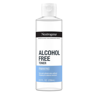 Picture of Neutrogena Alcohol-Free Gentle Daily Fragrance-Free Face Toner to Tone & Refresh Skin, Toner Gently Removes Impurities & Reconditions Skin, Hypoallergenic, 8 fl. oz