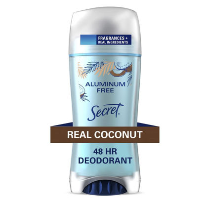 Picture of Secret Aluminum Free Deodorant for Women, Coconut, 2.4 oz