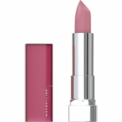 Picture of Maybelline Color Sensational Lipstick, Lip Makeup, Matte Finish, Hydrating Lipstick, Nude, Pink, Red, Plum Lip Color, Blushing Pout, 0.15 oz; (Packaging May Vary)
