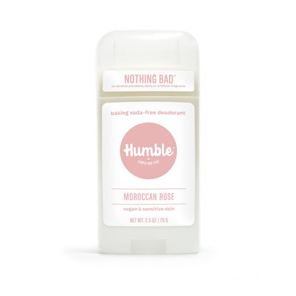 Picture of HUMBLE BRANDS Aluminum-Free Deodorant, Vegan and Cruelty- free, Formulated for Sensitive Skin, Moroccan Rose, 2.5 Ounce (Pack of 1)