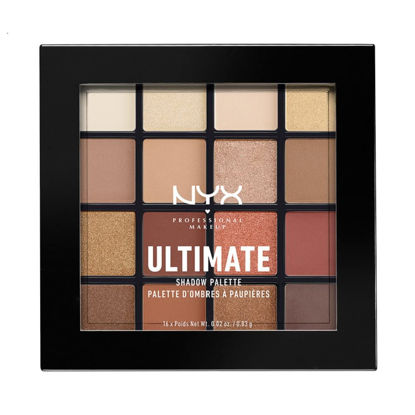 Picture of NYX PROFESSIONAL MAKEUP Ultimate Shadow Palette, Eyeshadow Palette, Warm Neutrals,1 Count