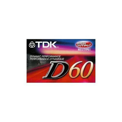 Picture of TDK D60 IEC I/Type 1 High Output Audio Cassette.