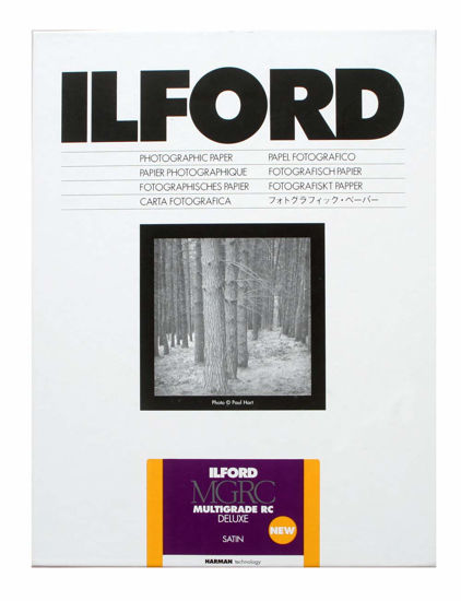 Picture of Ilford Multigrade V RC Deluxe Satin Surface Black & White Photo Paper, 3.5x5, 100 Sheets
