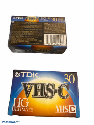 Picture of TDK VHS-C Premium Camcorder Tape, 30 Minutes, 3-Pack of Tapes