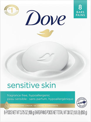 Picture of Dove Sensitive Skin Beauty Bar Unscented - 4oz(Pack of 8)