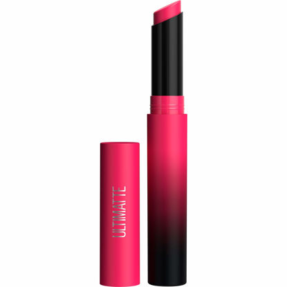 Picture of Maybelline New York Color Sensational Ultimatte Matte Lipstick, Non-Drying, Intense Color Pigment, More Magenta, Magenta Pink, 1 Count