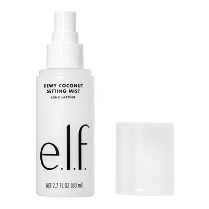 Picture of e.l.f. Dewy Coconut Setting Mist, Makeup Setting Spray For Hydrating & Conditioning Skin, Infused With Green Tea, Vegan & Cruelty-Free, 2.7 Fl Oz