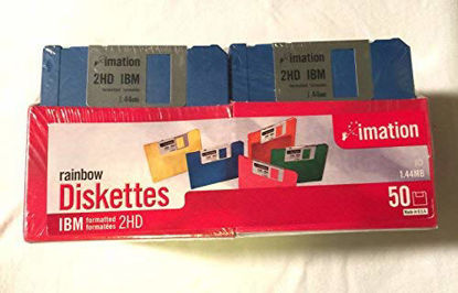 Picture of imation 50 ct Rainbow Diskettes IBM 2HD 1.44MB (Discontinued)