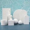Picture of STKMELON 9PCS Product Photography Props Foam Cube, Photo Shooting Props for Food, Jewelry, Cosmetics and Accessories (White)