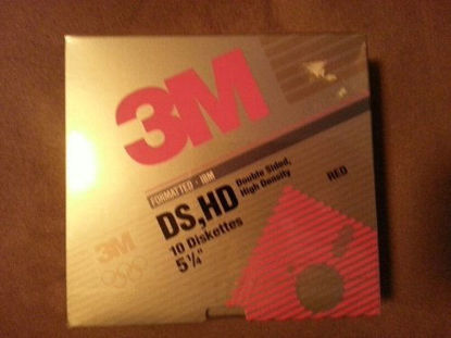 Picture of 3M Formatted IBM Double Sided (DS), High Density (HD) Diskettes