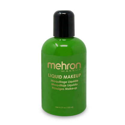 Picture of Mehron Makeup Liquid Makeup | Face Paint and Body Paint 4.5 oz (133 ml) (GREEN)
