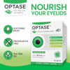 Picture of OPTASE Tea Tree Oil Eyelid Wipes - Eyelid Cleansing Wipes for Dry Eyes - Tea Tree Wipes for Blepharitis Treatment - Preservative Free, Natural Ingredients - Step 2 Cleanse - TTO Eye Wipes, Box of 20