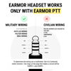 Picture of OPSMEN Tactical Earmor Kenwood, Baofeng Version PTT Military Standard 7.0 Plug for Radio Adapter Black