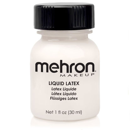 Picture of Mehron Makeup Liquid Latex for Special Effects| Halloween| Movies - Clear- 1oz