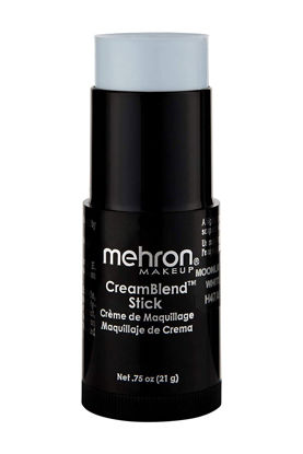 Picture of Mehron Makeup CreamBlend Stick | Face Paint, Body Paint, & Foundation Cream Makeup | Body Paint Stick .75 oz (21 g) (Moonlight White)