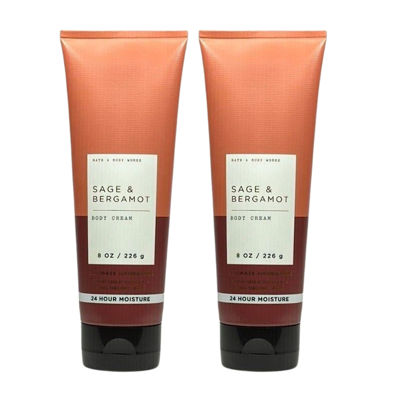 Picture of Bath & Body Works Ultimate Hydration Body Cream Pack of 2 (Sage Bergamot),8.0 fluid_ounces