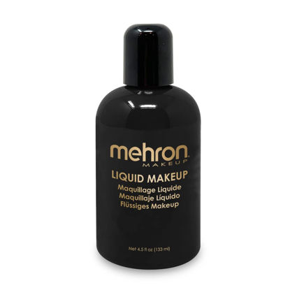 Picture of Mehron Makeup Liquid Makeup | Face Paint and Body Paint 4.5 oz (133 ml) (Black)
