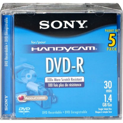 Picture of Sony 8cm DVD-R with Hangtab 5 Pack - 5DMR30R1H