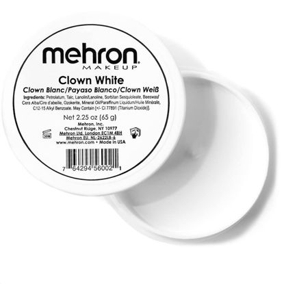 Picture of Mehron Makeup Clown White Professional Makeup (2.25 oz)