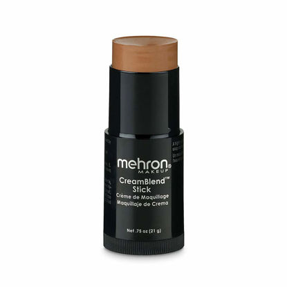 Picture of Mehron Makeup CreamBlend Stick | Face Paint, Body Paint, & Foundation Cream Makeup| Body Paint Stick .75 oz (21 g) (Medium Dark 2)