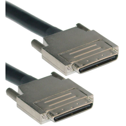 Picture of SCSI III Cable, VHDCI 68 (0.8mm) Male, Offset Orientation, 6 Foot
