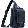 Picture of NICGID Sling Bags Chest Shoulder Backpacks, 14.1'' Laptop Backpack Crossbody Messenger Bag Travel Outdoor Men Women