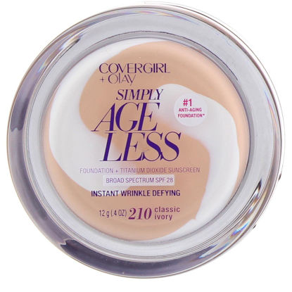 Picture of CoverGirl & Olay Simply Ageless Foundation, Classic Ivory [210] 0.40 oz ( Pack of 2)