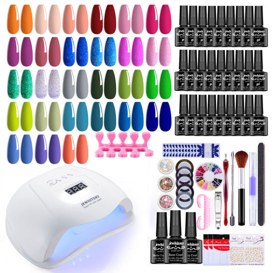Amazon.com : Gel Manicure Nail Polish Starter Kit with Nail Lamp, All In  One Manicure Gift Set, Nail Kit Nail Art Manicure Set, Salon Home DIY Nail  Art Tools, DIY Manicure Tools