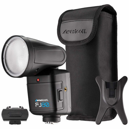 Picture of Westcott FJ80 Universal Touchscreen 80Ws Speedlight On/Off-Camera Flash Includes Adaptor Compatible with Sony Mirrorless/DSLR Cameras