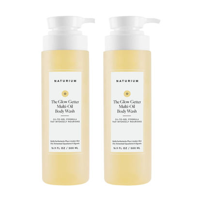 Picture of Naturium The Glow Getter Multi-Oil Hydrating Body Wash, Gentle Cleanser, 16.9 oz Duo 2-Pack