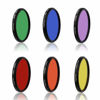Picture of LingoFoto 6pcs Round Full Color Lens Filter Set Red Orange Yellow Green Blue Purple+ 6 Pockets Filter Pouch+3 Lens Cleaning Tool (72mm)