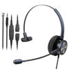 Picture of MAIRDI Phone Headset with RJ9 Jack & 3.5mm Connectors for Call Center Office Deskphone Cell Phone PC Laptop, Landline Telephone Headset with Microphone Noise Canceling for Polycom Avaya Nortel