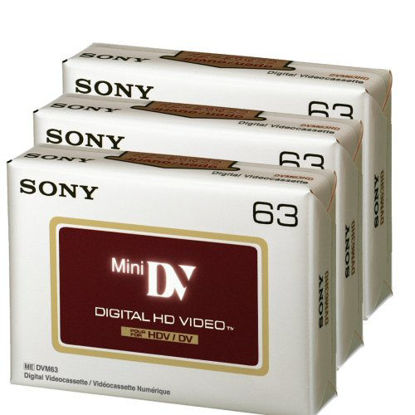 Picture of Sony DVC HD 63 Minute Videocassette - 3 Pack (Discontinued by Manufacturer)