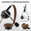 Picture of Arama USB Headset with Microphone Noise Cancelling & in-line Call Controls, Ultra Comfort 3.5mm Wired Headset for Cell Phone, Computer Headset with Mute for PC Laptop Skype Webinar Home Office