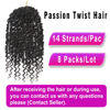 Picture of Pre-twisted Passion Twist Crochet Hair 10 Inch 8 Packs Crochet Passion Twist, Pre Looped Short Passion Twist Hair Crochet Braids Bohemian Crochet Hair for Black Women #1