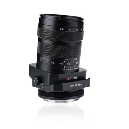 Picture of AstrHori 85mm F2.8 Macro & Tilt & Medium Telephoto 3-in-1 Manual Full Frame Insect Jewel Portrait Lens for Canon RF Mount Series Mirrorless Cameras EOS RP,EOS R5,EOS R6,EOS R3,EOS R,etc(Black)