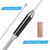 Picture of Bingfu CB Radio Antennas 27MHz - PL259 & BNC Male CB Truck Antenna Kit Magnetic Base - Compatible with Galaxy Uniden Bearcat Cobra Radioddity Texas Ranger RoadKing Mobile CB Radio